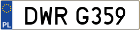 Trailer License Plate